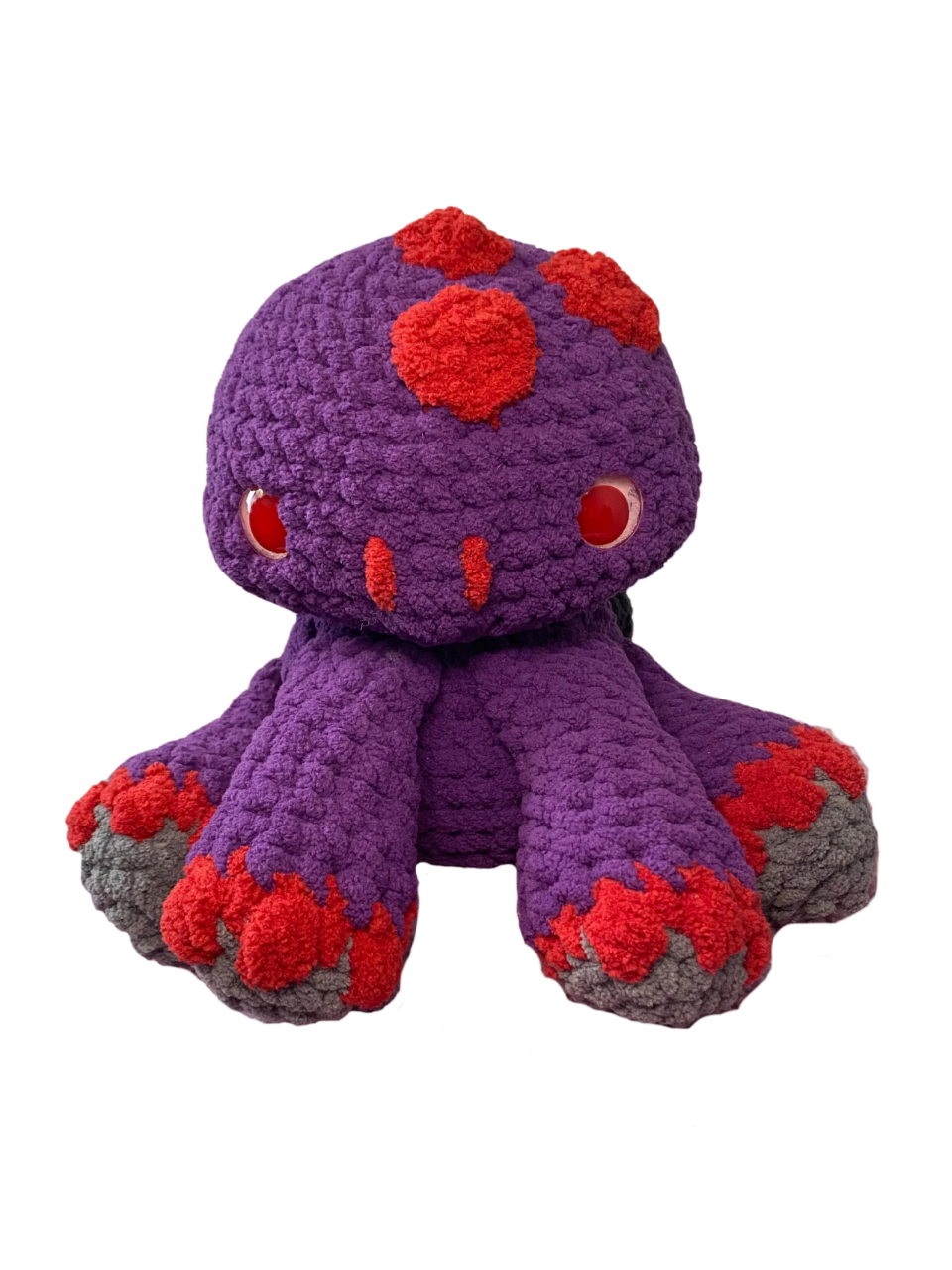 Cute plush purple turtle handmade by Monse's Crochet Creations.